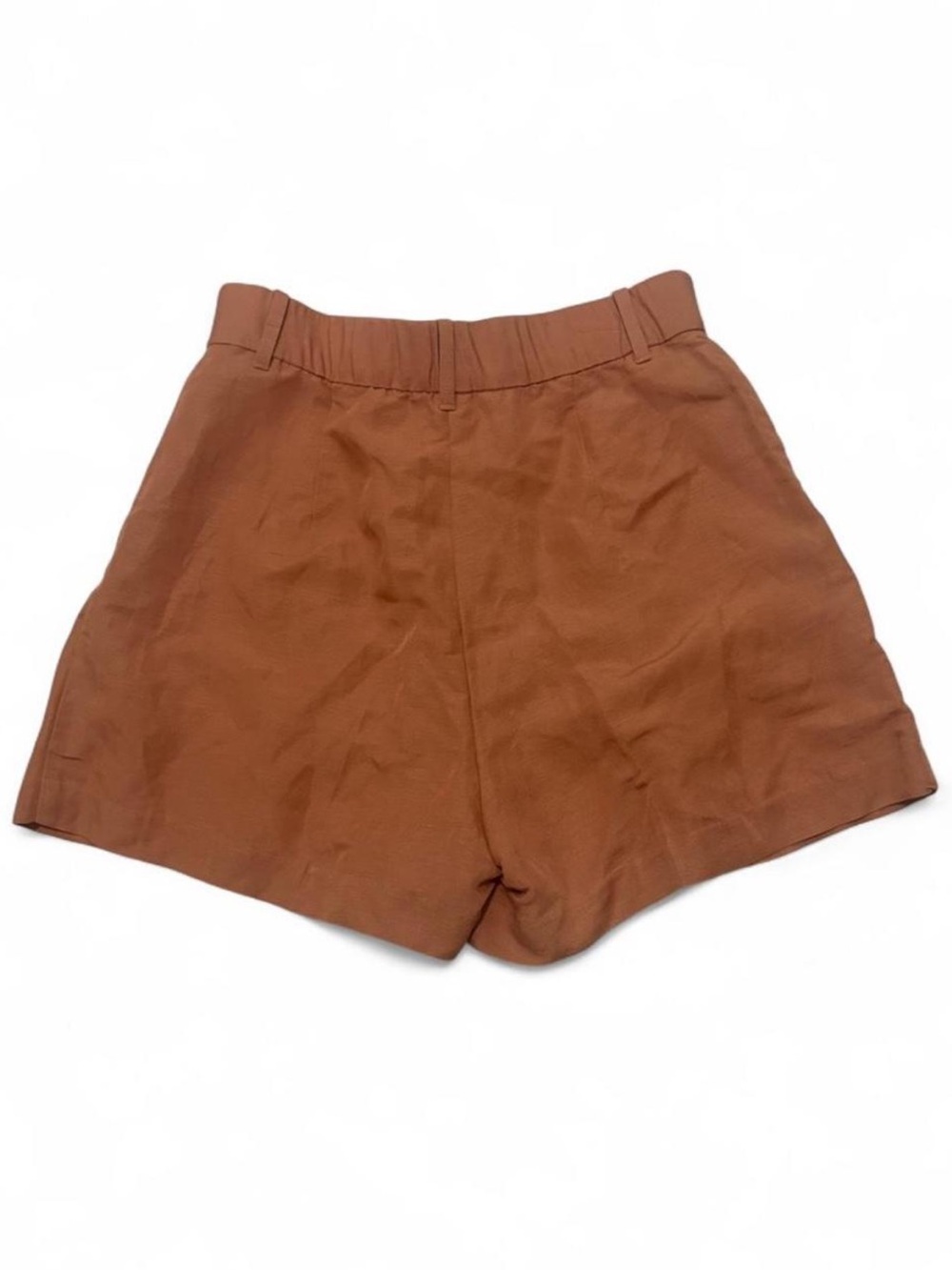 H&M High-Rise Tailored Shorts in Rust Orange - Picture 2 of 8